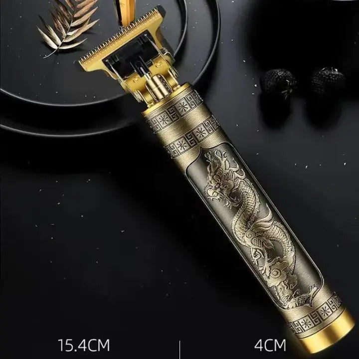 Vintage T9™ Professional Hair Trimmer for Men | Zero Cutting Beard & Hair Clipper | USB Rechargeable Metal Body